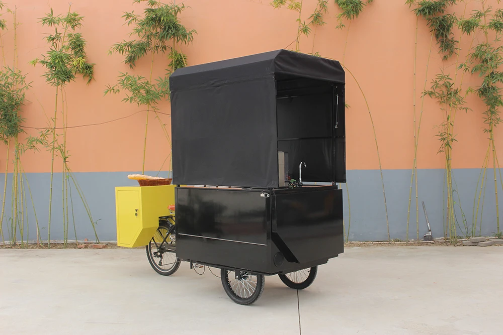 Multifunctional pedal / electric mobile food cart bike food truck trailer coffee kiosk with free shipping by sea