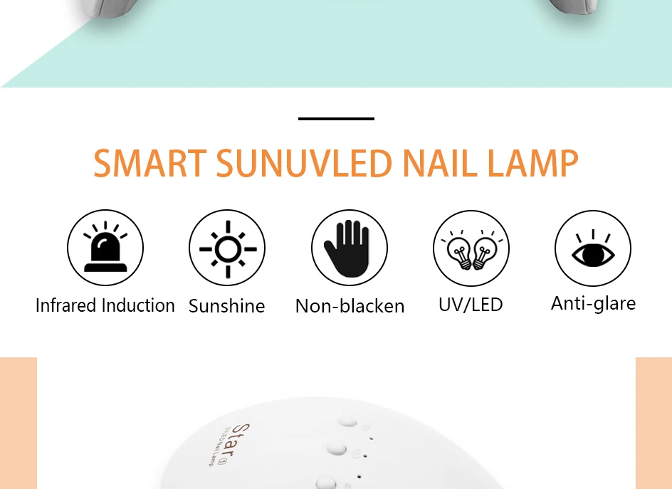 Conduziu a Lâmpada Secador de Manicure uv do Unha Clou Beaute Lâmpada Unha Polonês Cura Ferramentas Instrumento Sensor Automático 30 - 60 99s Secagem 12w Gel 8 Secadores de unhas