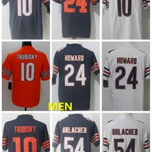 А+++ Качественная мужская футболка для взрослых 54 brian urlacher 10 mitchell trubisky 34 Walter Payton Bears
