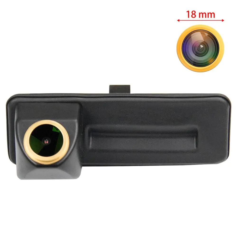 

HD 1280x720p Golden Reversing Rear View Backup Camera for VW Skoda Rapid Roomster Superb Cambi Yeti Fabia Y6 Octavia II 1Z5