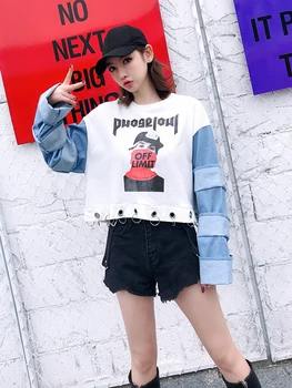 

PADEGAO Black Denim Shorts for Women Clothing 2019 Summer Bottom High Waist Short Pants Loose Asymmetric Jeans Shorts BJ944