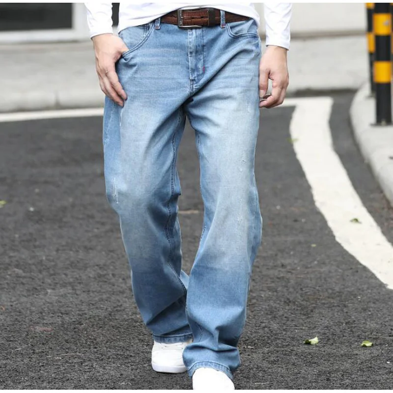 Denim Pants Men Bottoms Plus 
