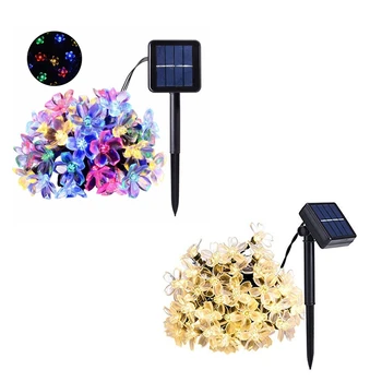 

7 Meters 50 Led Solar Power Fairy String Lights Blossom Flower Lamp Waterproof Outdoor Party Wedding Christmas