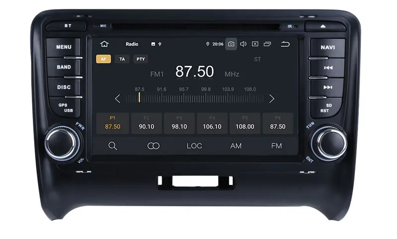 Best Android 9.0 Octa Cores Car DVD Player For Audi TT 2006-2012 With Canbus WIFI Radio GPS Bluetooth USB DVD Multimedia DSP Carplay 12