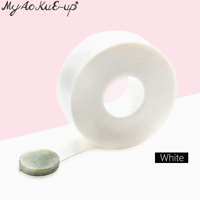 2pcs Foam Tape White Не-тканая лента Пена Губка ресницы патч медицинская лента без ворса накладки для глаз под патчи ресницы Инструменты для ресниц лента - Цвет: 2pcs Foam Tape White