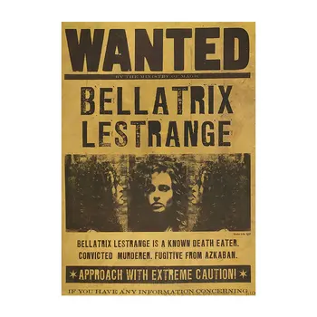 

Famous Movie Character Voldemort Cronies Poster Retro Kraft Paper Decorative Painting Bar Cafe Home Wall Stickers