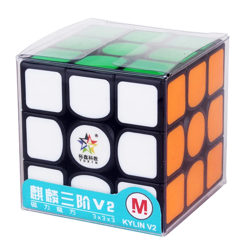 Yuxin Kylin v2 M 5,7 см 3x3x3 Магнитный магический куб Zhisheng волшебный куб Speedcube Развивающие игрушки для детей мальчиков