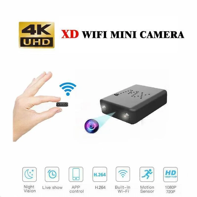 Wi-Fi IP мини-камера 4K /1080P камера ночного видения микро-камера обнаружения движения