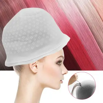 

Reusable Hair Coloring Dye Gel Cap Silicone Highlighting Hair Styling Accessory for Hair Styling Tool