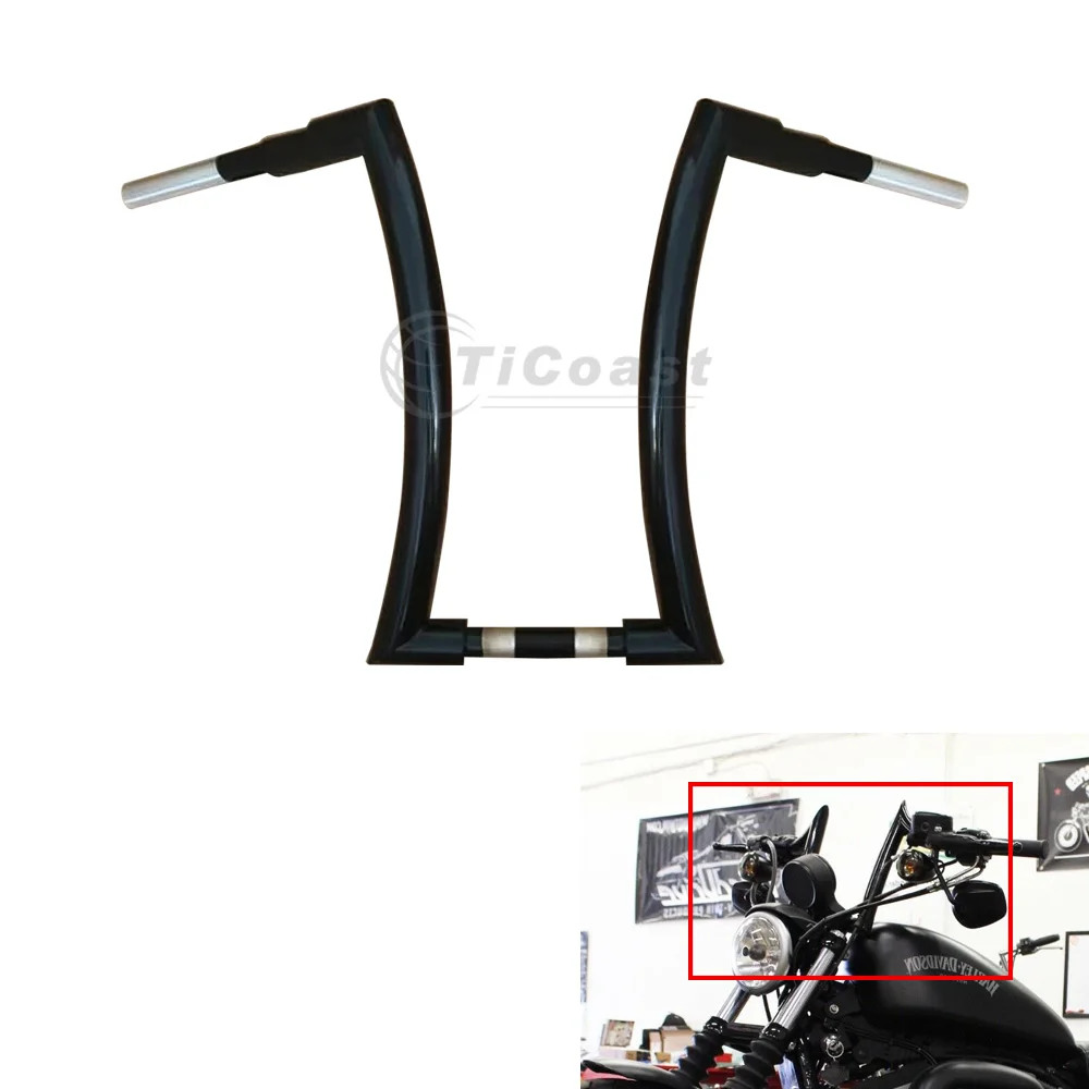 Manubrio Moto 25Mm 16 "/18"/20 "Rise Drag Bar Per Harley Sportster Xl883 Xl1200 X48 X72 Night Rod Spa Vrod Volante