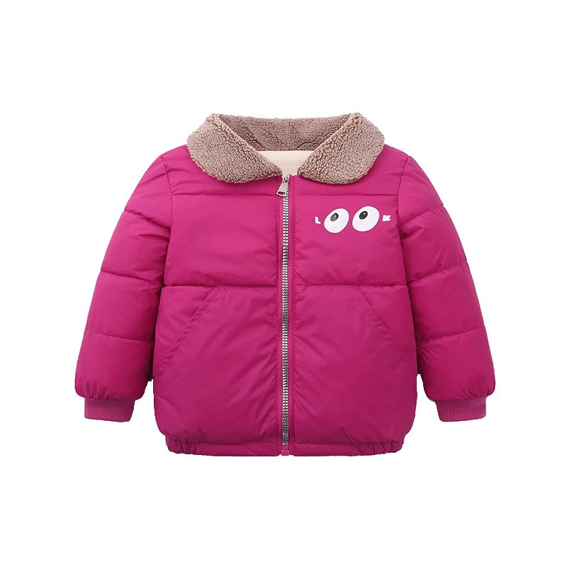 Children's Winter Jackets Boys Duck Down Jackets For Boys Warm Kids Girls Down Outerwear Coat Cotton-padded jacket - Цвет: Яркий