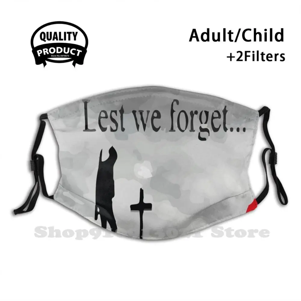 Lest We Forget Vector Art Outdoor Hunting Hiking Camping Scarf Mask Lest We Forget Poppy Poppies Anzac Day Remembrance Day War head wraps for men Scarves