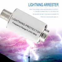 Световой разрядник 5-2400 МГц Lightning Protector Приемник спутникового телевидения Устройства Lightning Arrester Коаксиальная молниезащита ТВ — изображение 5