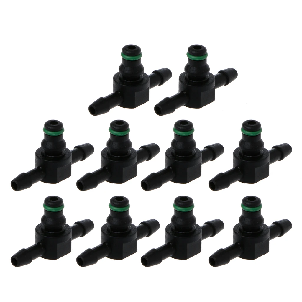 10 Pcs T Type Connector Pipe Hose Joiner Tube Fuel For Bosch 110 Series Injector