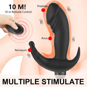 USB Charging Anal Butt Plug Dildo Vibrator Wireless Wearable  Male Sex Toys for Man Adult Silicone Prostate Massage Stimulator 3