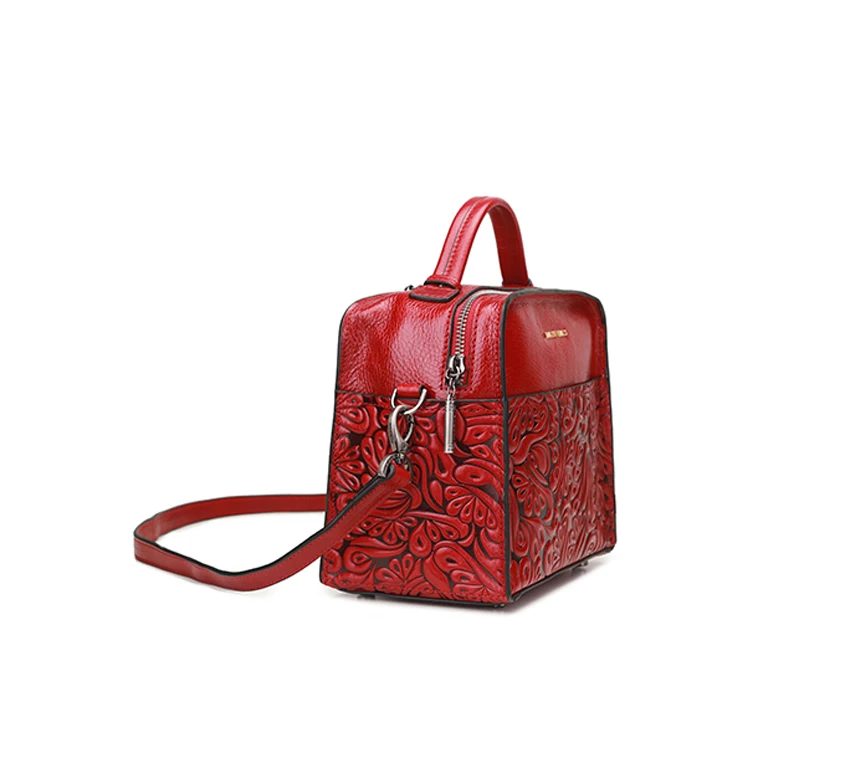 NAISIBAO новая сумка из натуральной кожи ретро тисненая сумка модная сумка через плечо женская оригинальная сумка