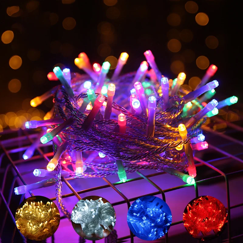 

20/30/40/50/80 AA Battery Operated LED String Lights for Xmas Garland Party Wedding Decoration Christmas Flasher Fairy Lights
