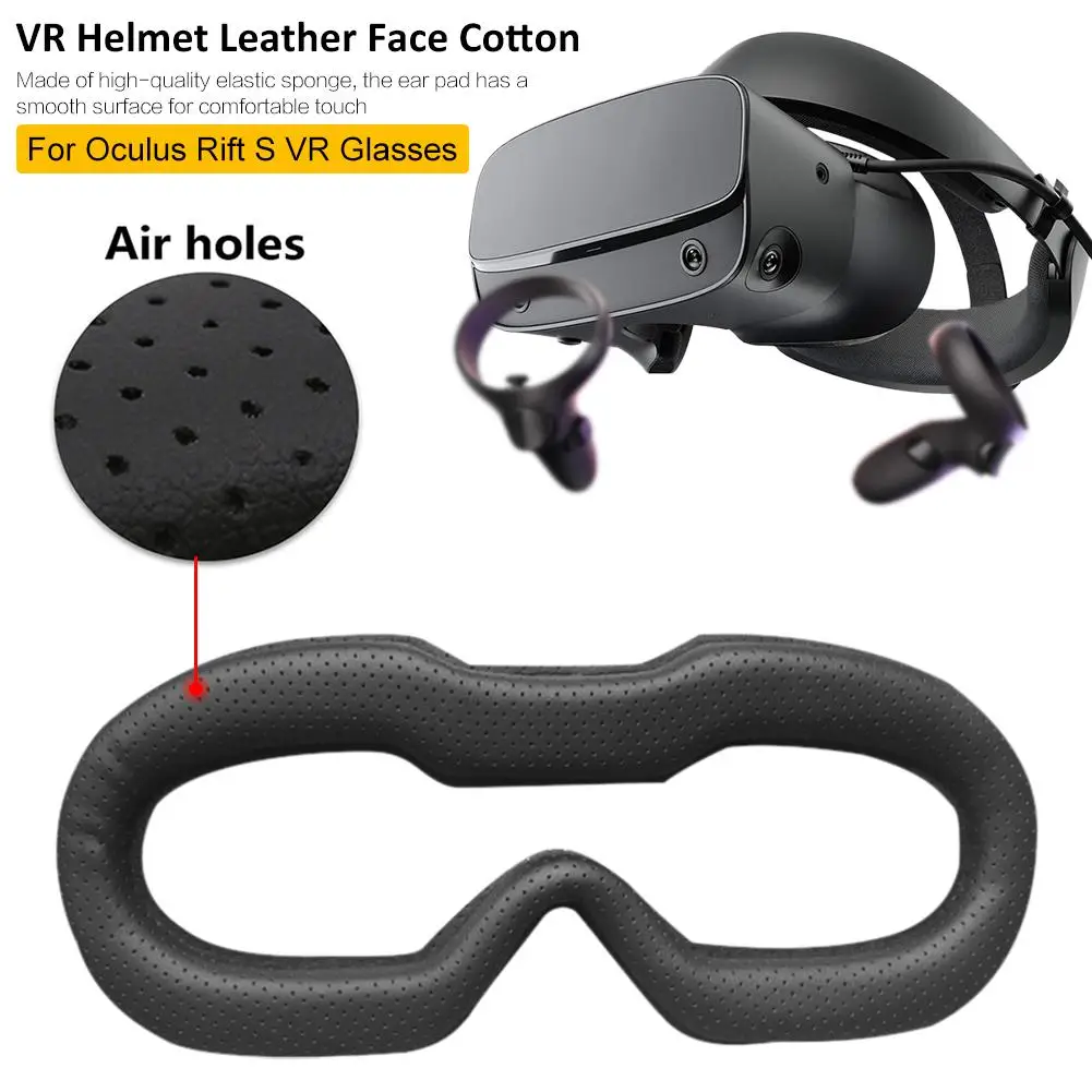 

Replacement Eye Mask Leather Sponge Pad Cover Prevent Light-leaking Comfortable Durable For Oculus Rift VR