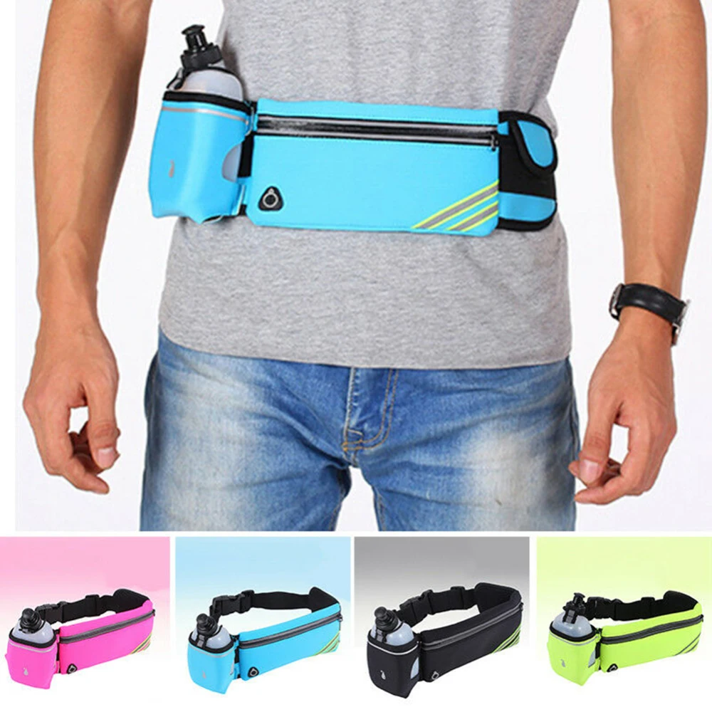 Running Riñoneras Para El Correr WanYangg Mujer/Hombre Deportiva Cinturon Porta Botellas Running Agua Cinturón De Impermeable Con Agujero De Auriculares Aptitud Ciclismo tripuraindia.in