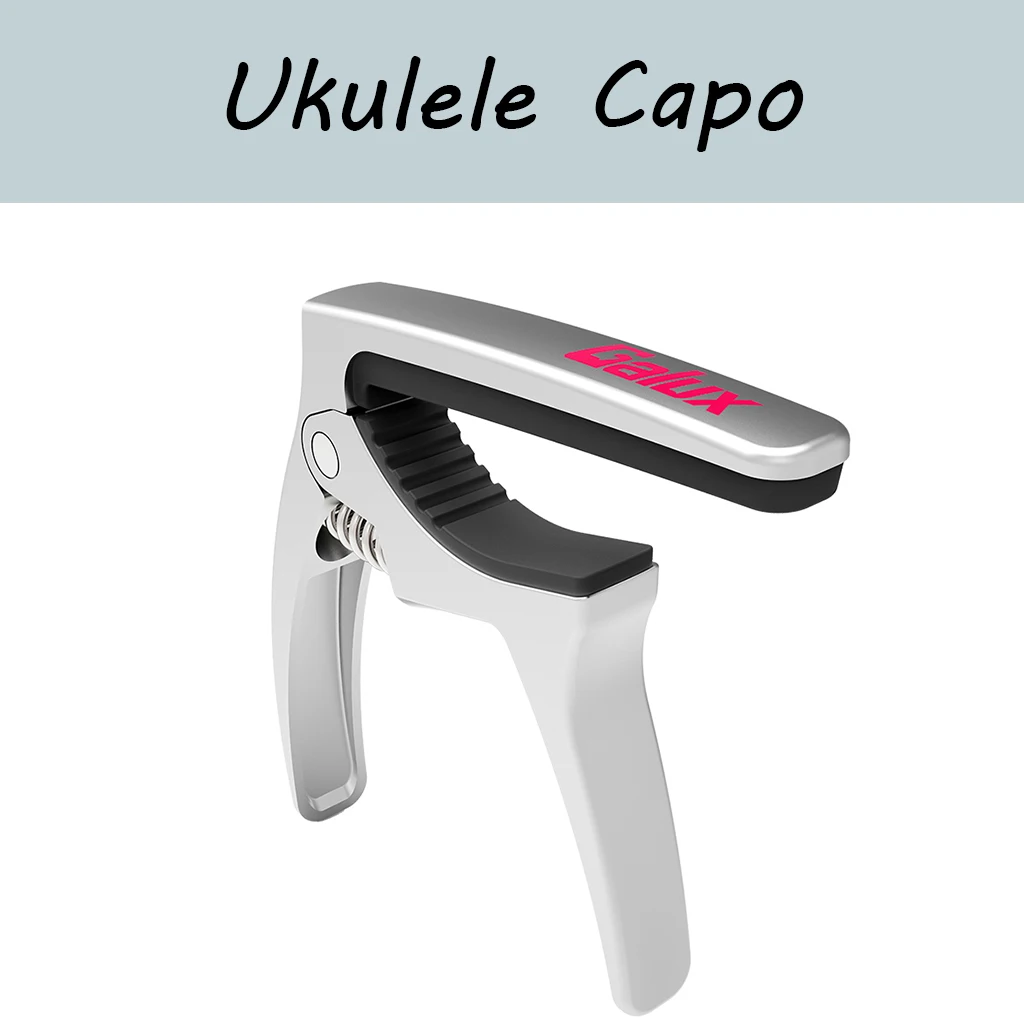Ukulele Capo Single-handed Use Uke Capo For Soprano Concert Tenor Baritone UkeCapo For Ukulele afbeelding