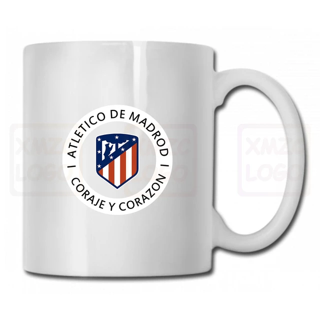 Taza Atlético De Madrid para hombre Y mujer, Maglietta, Stemma