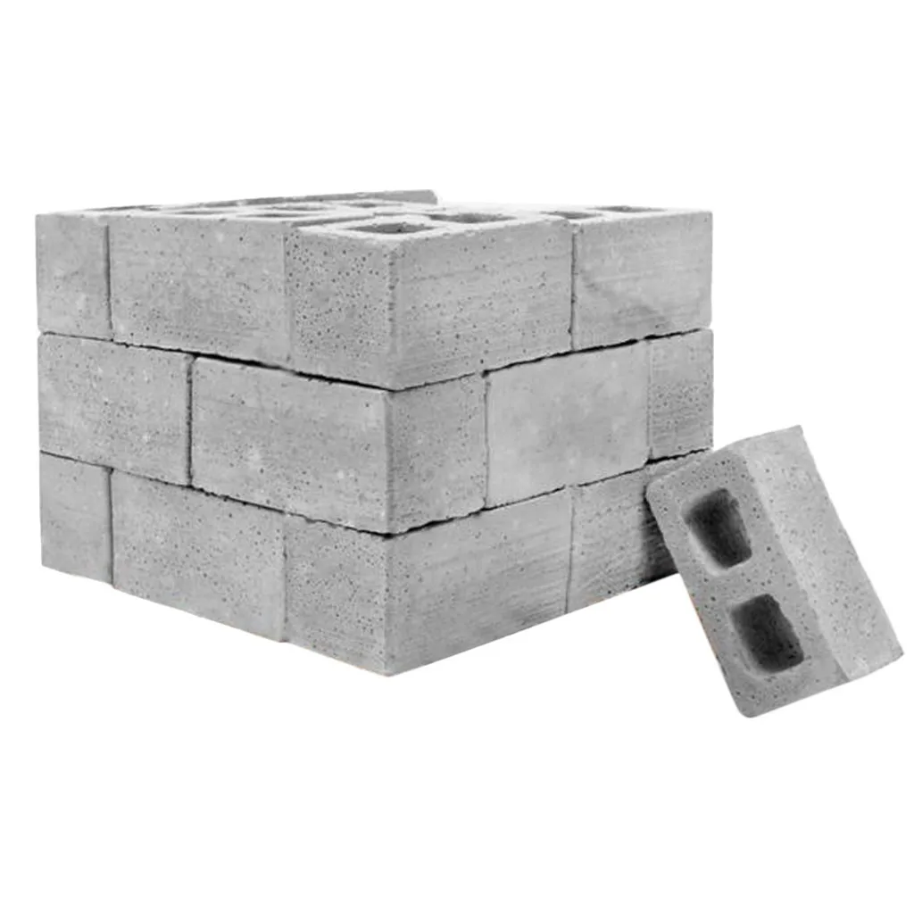 24 шт. мини цементный кирпич и раствор позволит вам построить свой собственный крошечные стены мини кирпичи Обучающие Дети Крошечные стены мини кирпич@ 10