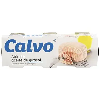 

Calvo - Atún en aceite de girasol - 3 x 80 g - [pack de 4]
