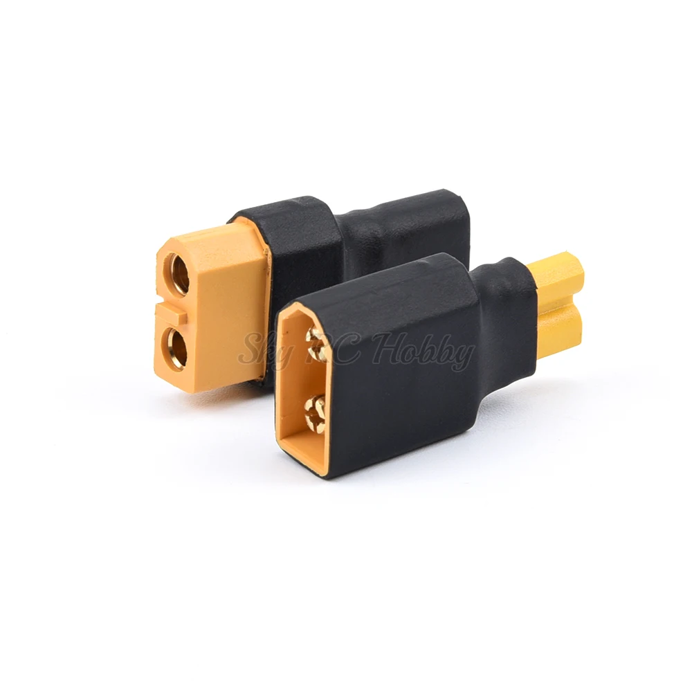 1PCS XT30 Male / Female to XT60 / T Plug Female/Male Power Adapter Converter RC Drone Connector Adapter Battery Converter Plug 2