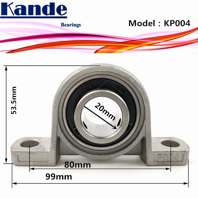 Kande подшипники KP004 2 шт. KP004 цинковый сплав миниатюрные вертикальные подшипники/цинкового сплава установлены/диаметр: 20 мм
