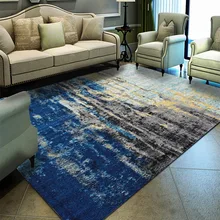 Нордическая гостиная спальня ковер простой Петля бархат машинная стирка резки Европейский плавающее окно