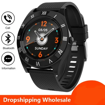 

M11 Sim Smart Watch Smartwatch Men Women 2020 For Android Sport Bluetooth Metal Fitness Smart Watch TF Card Roman Character