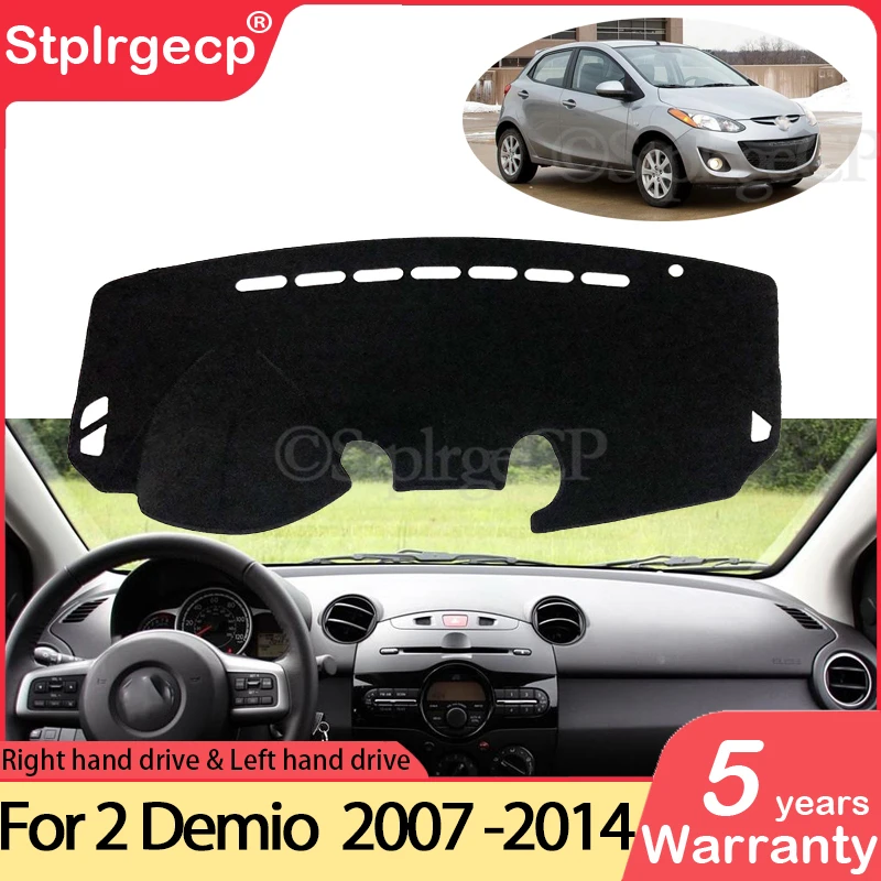 

Нескользящий коврик для Mazda 2 Demio 2007 ~ 2014 DE, накладка на приборную панель, Солнцезащитный коврик, аксессуары для коврика Mazda2 2008 2009 2010 2013