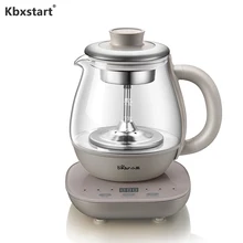 Kbxstart Спрей Тип чайник многофункциональный электрический чайник высокое боросиликатное стекло интеллектуальное сохранение тепла здоровье горшок