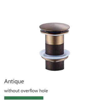 ห้องน้ําอ่างล้างหน้า Pop Up ท่อระบายน้ําเสียห้องน้ําก๊อกน้ําอุปกรณ์เสริมทองเหลือง Matt สีดํา/Chrome/Rose Gold/Brushed Gold 10