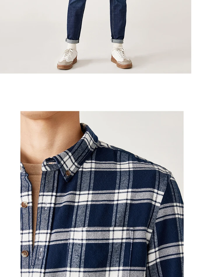 Semir, рубашка с длинным рукавом, мужская, Молодежная, весна и осень,, для студентов, Повседневная рубашка, мужская, фланелевая, клетчатая рубашка, ленивый ветер