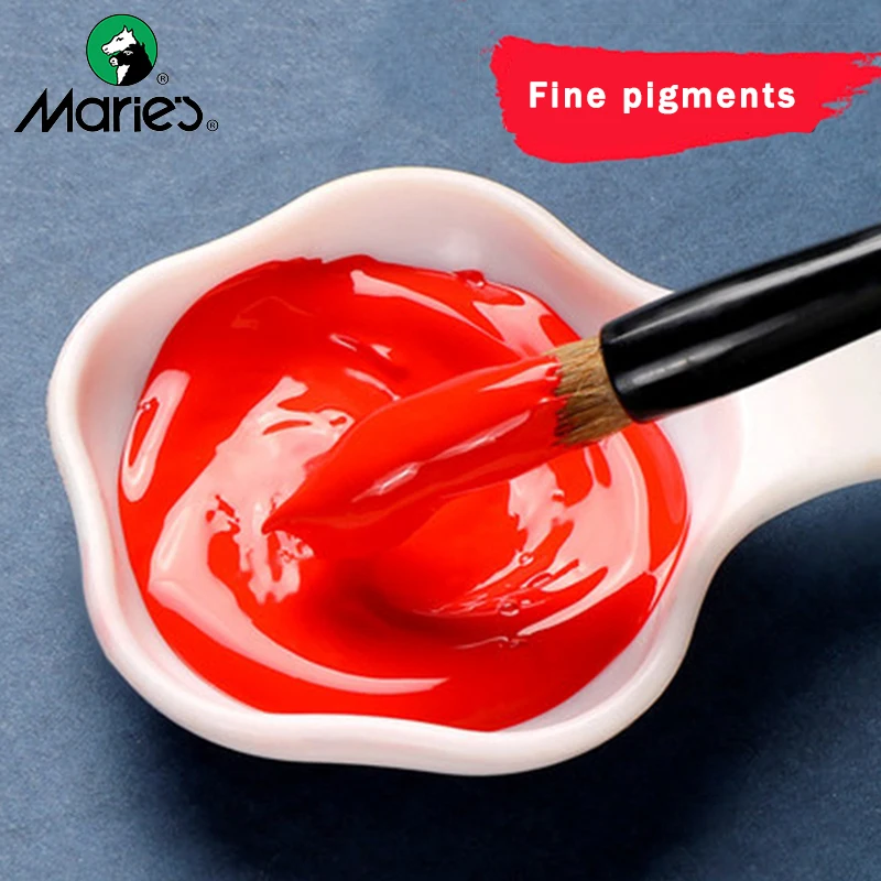 Marie's Chinese Watercolor Pigment 5/12ML 12/18/24/36 Colors Ink Painting Paste Students/Beginners Supplies watercolor painting set,watercolor paint,watercolor pigment