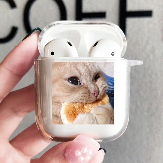 Air Pods Case Girl, Silicone Cat Cover