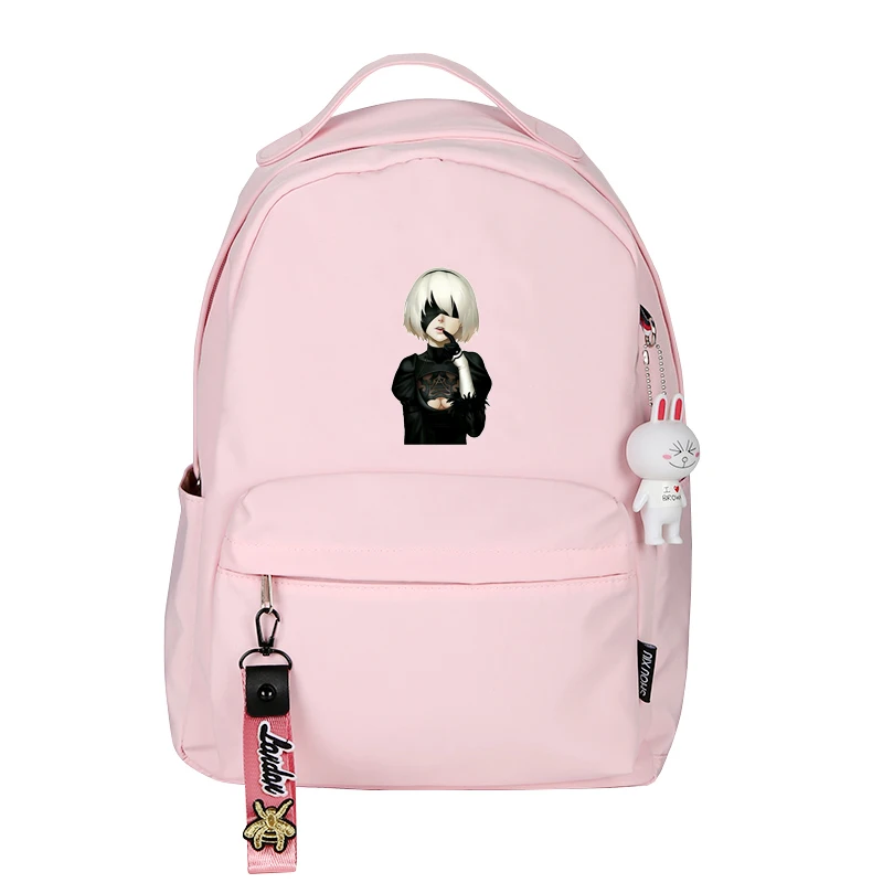 НИР: автоматы YoRHa № 2 Тип B пикантные Для женщин Bagpack Game мультфильм сумка нейлон школьные сумки рюкзак средней школы Mochila Feminina