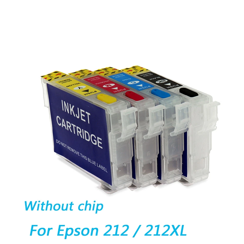 Cartouche d'encre 212XL sans puces pour imprimante Epson 212, WF 2830, WF  2850, XP 4100, XP 4105, 212 | AliExpress