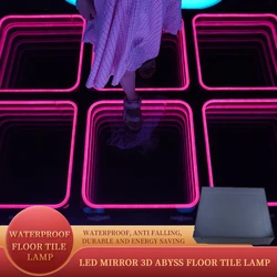 Lampe LED imperméable à effet 3D RGB coloré, luminaire de sol, éclairage de scène 