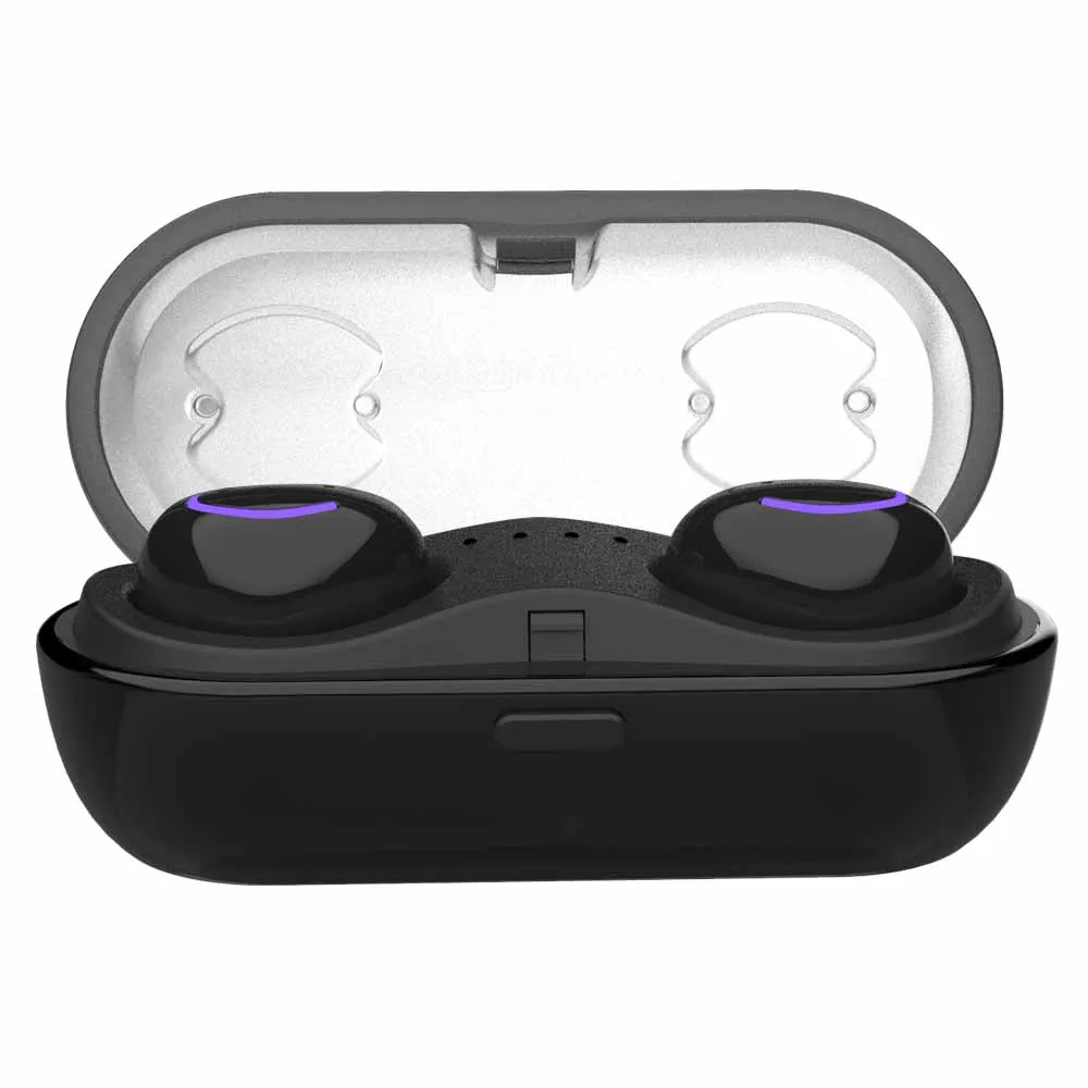 HBQ Q18 беспроводные наушники TWS наушники Bluetooth наушники настоящие стерео наушники Спортивная гарнитура с микрофоном - Цвет: Black