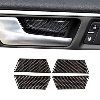 

For VW Touareg 2011 2012 2013 2014 2015 2016 2017 2018 Carbon Fiber Car-Styling Interior Door Handle Panel Door Bowl Cover Trim