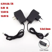 

AC 100-240V DC 4.2V 8.4V 12.6V 16.8V 1A 1000MA Adapter Power Supply 8.4 12.6 16.8 V Volt charger plug for 18650 lithium battery