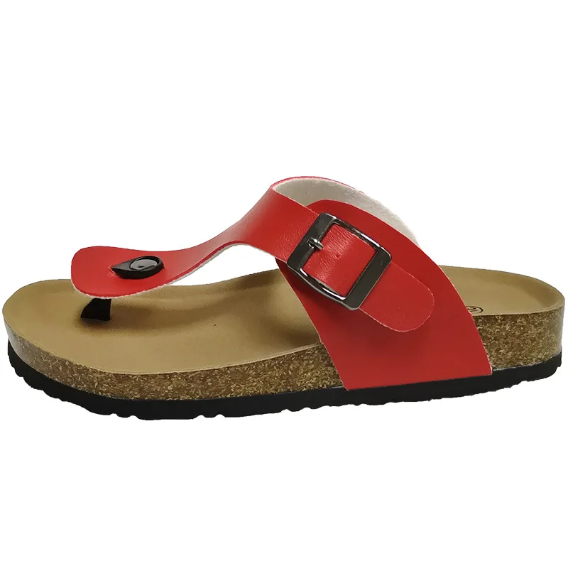 

Couples Fashion Cork Sandals 2019 Summer Mirror Sandals Flip-flops Men's