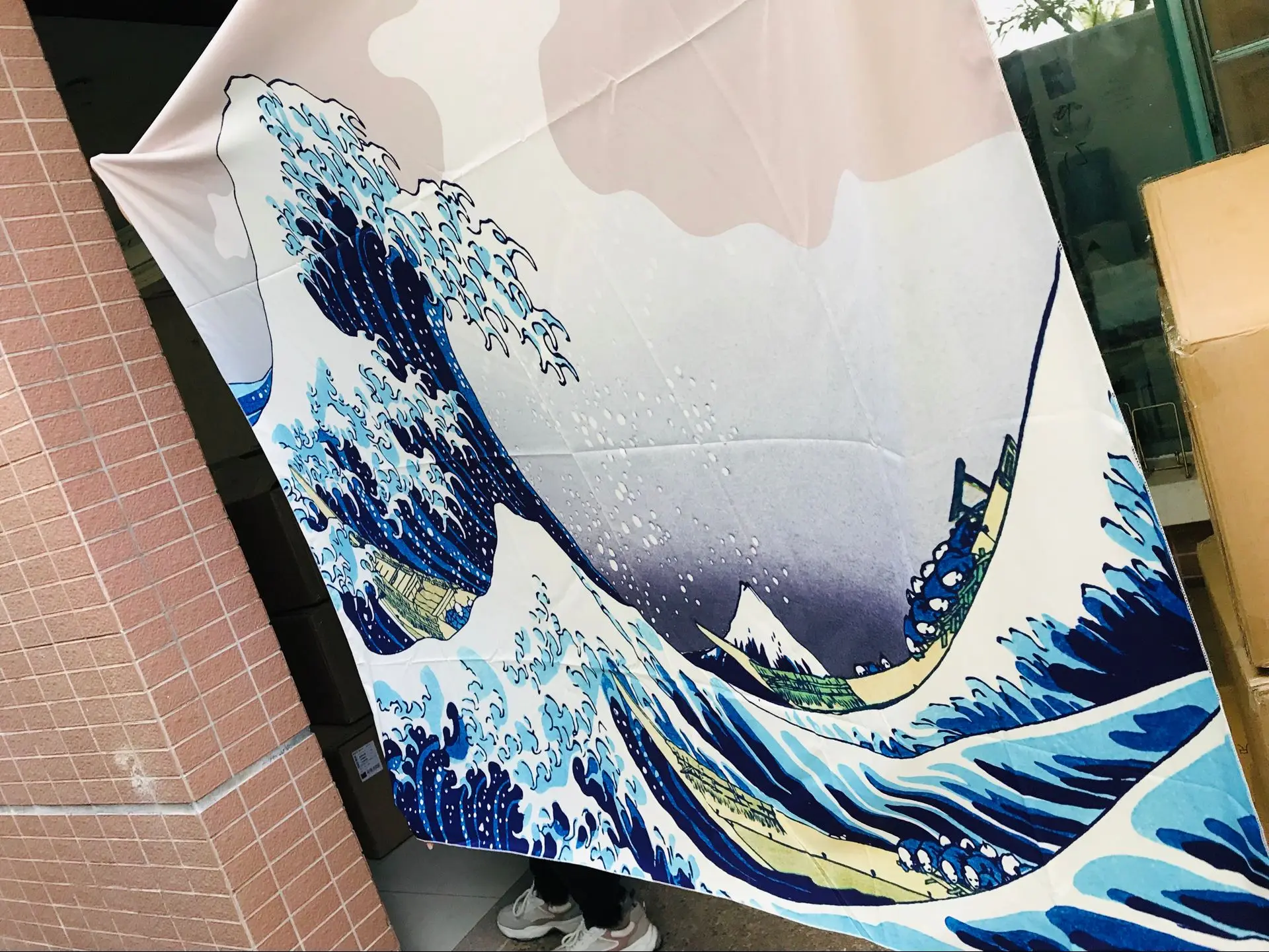 Kanagawa Surf гобелен на стену, декоративная ткань, Фреска, фон для стен, украшение для спальни, занавеска, ткань, настенная живопись