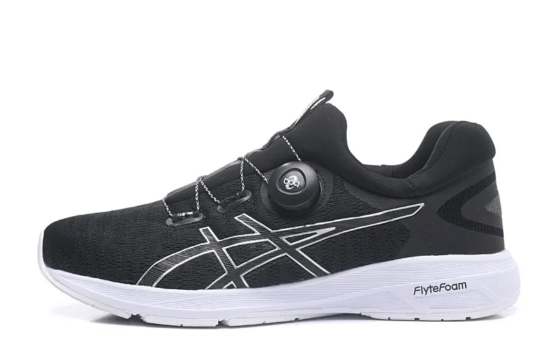 ASICS'S/уличная беговая Обувь г. Новая горячая распродажа ASICS гелевая Мужская обувь для бега черного и золотого цвета, T7D6N-0193 40-45 размер