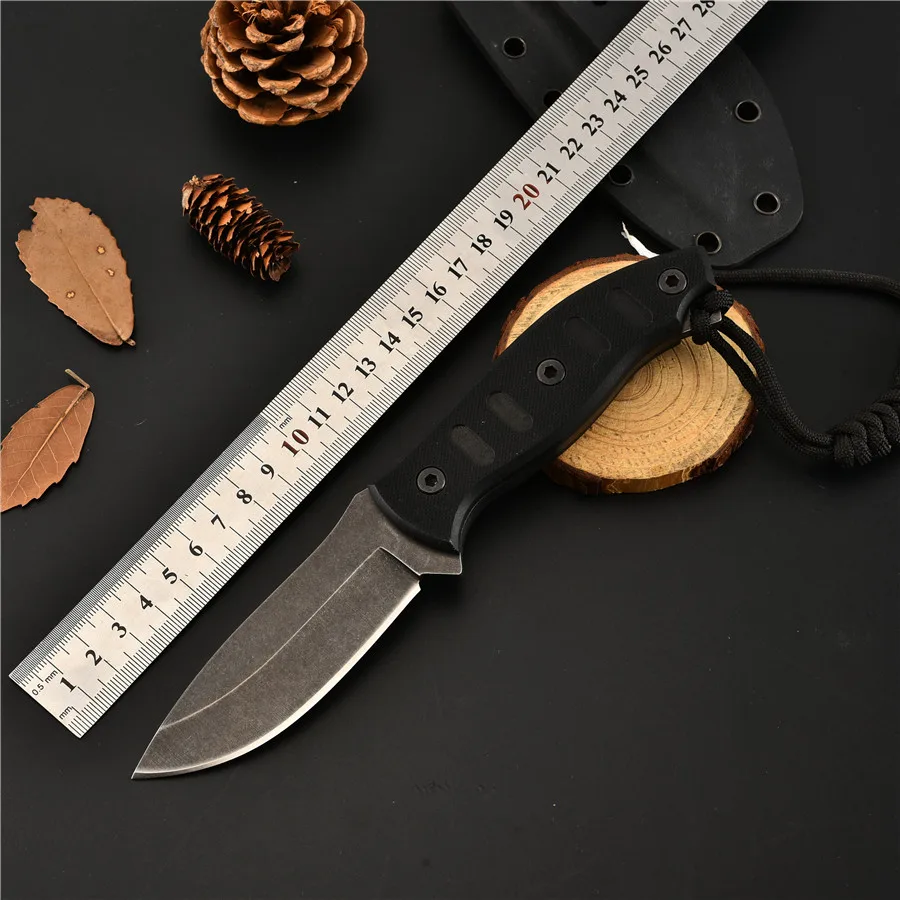 

Outdoor tactical knife survival camping tool collection hunting knife straight A2 steel high hardness knife
