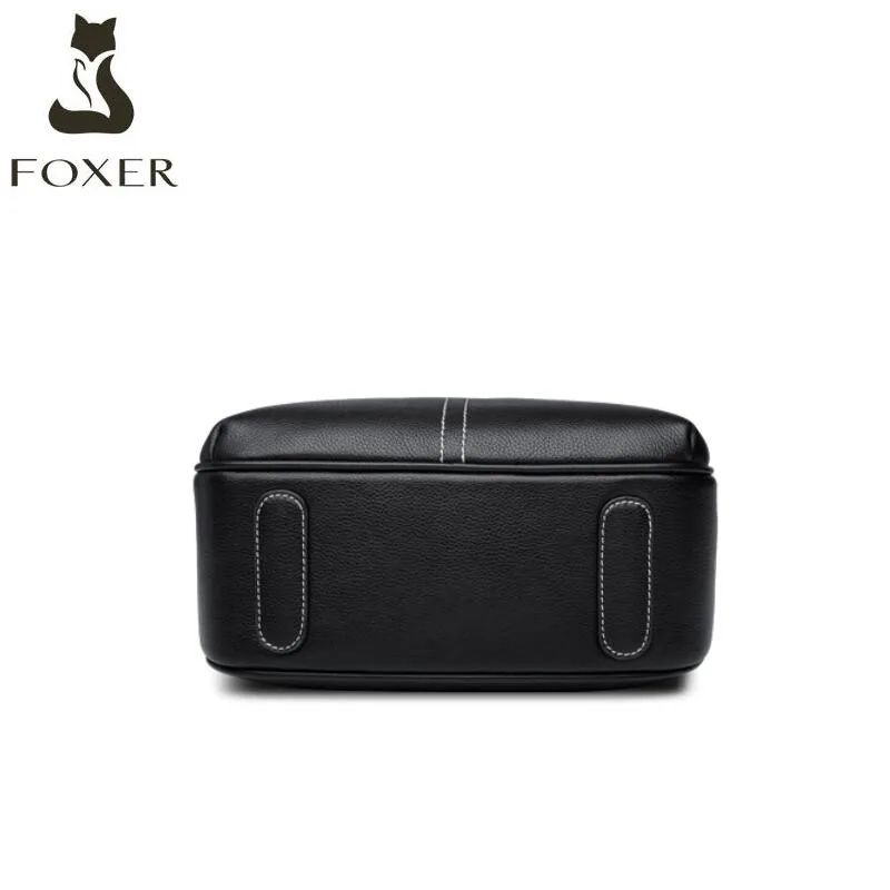 FOXER, женская сумка из натуральной кожи, роскошные сумки, женские сумки, дизайнерские сумки, известный бренд, женские сумки,, сумка-тоут, модная, из воловьей кожи