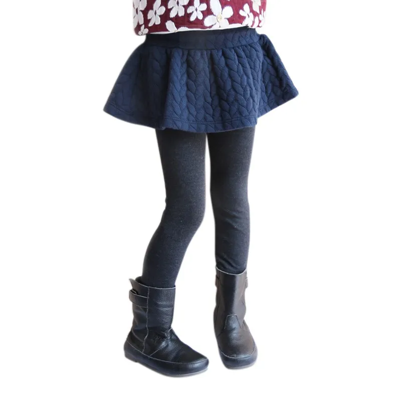 Новинка года; сезон весна-осень-зима; хлопковые леггинсы и юбка для маленьких девочек милые однотонные Удобные леггинсы и юбка высокого качества