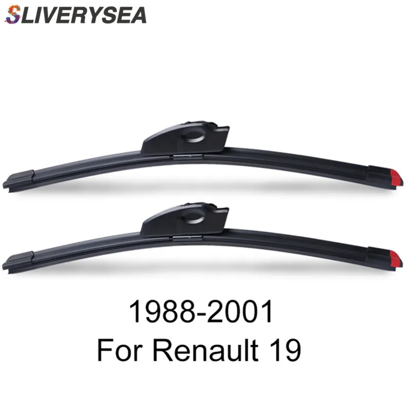 SLIVERYSEA Замена стеклоочистителя для Renault 19 1988-2001 силиконовые резиновые Дворники для лобового стекла авто аксессуары